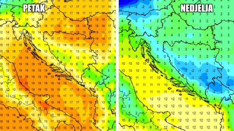 TURBULENTAN TJEDAN PRED NAMA Misli ste da smo se riješili južine i obilne kiše? Krivo, u petak zatopljenje i temperature do 19 stupnjeva!
