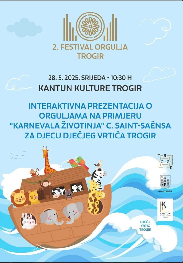 NAJMLAĐI TROGIRANI UPOZNAT ĆE ČAROLIJU ORGULJA KROZ IGRU I GLAZBU