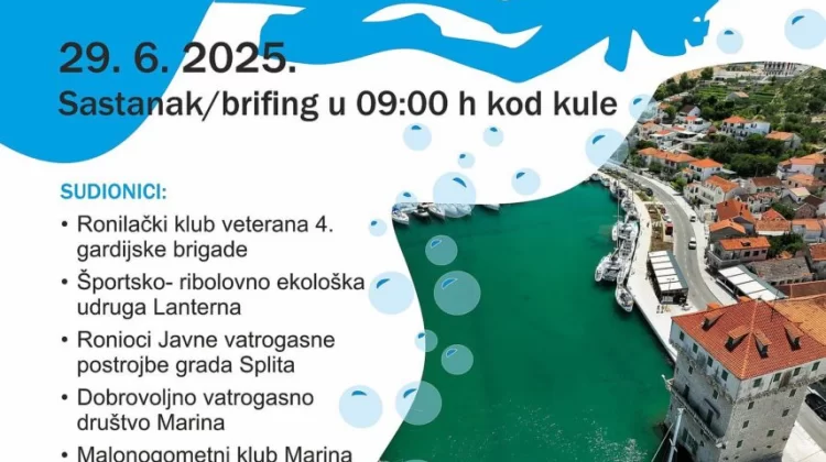 MJESNI ODBOR MARINA ORGANIZIRA PRVU EKO AKCIJU ČIŠĆENJA PODMORJA
