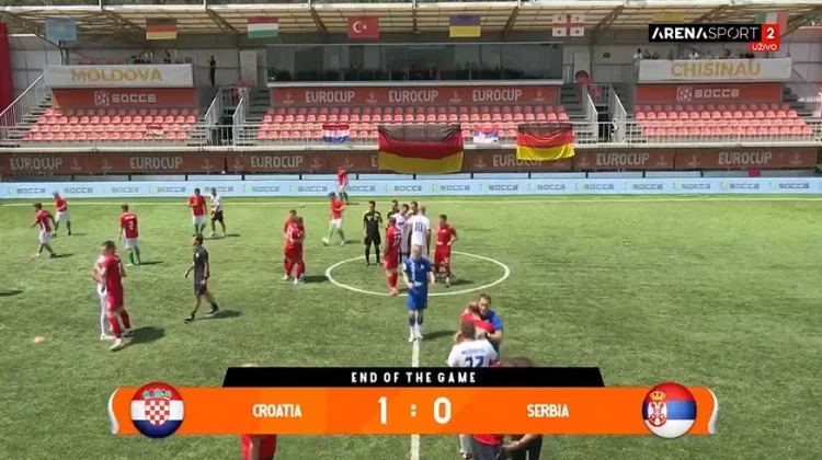 Hrvatska pobijedila Srbiju i plasirala se u četvrtfinale socca Eura; pogledajte gol za pobjedu
