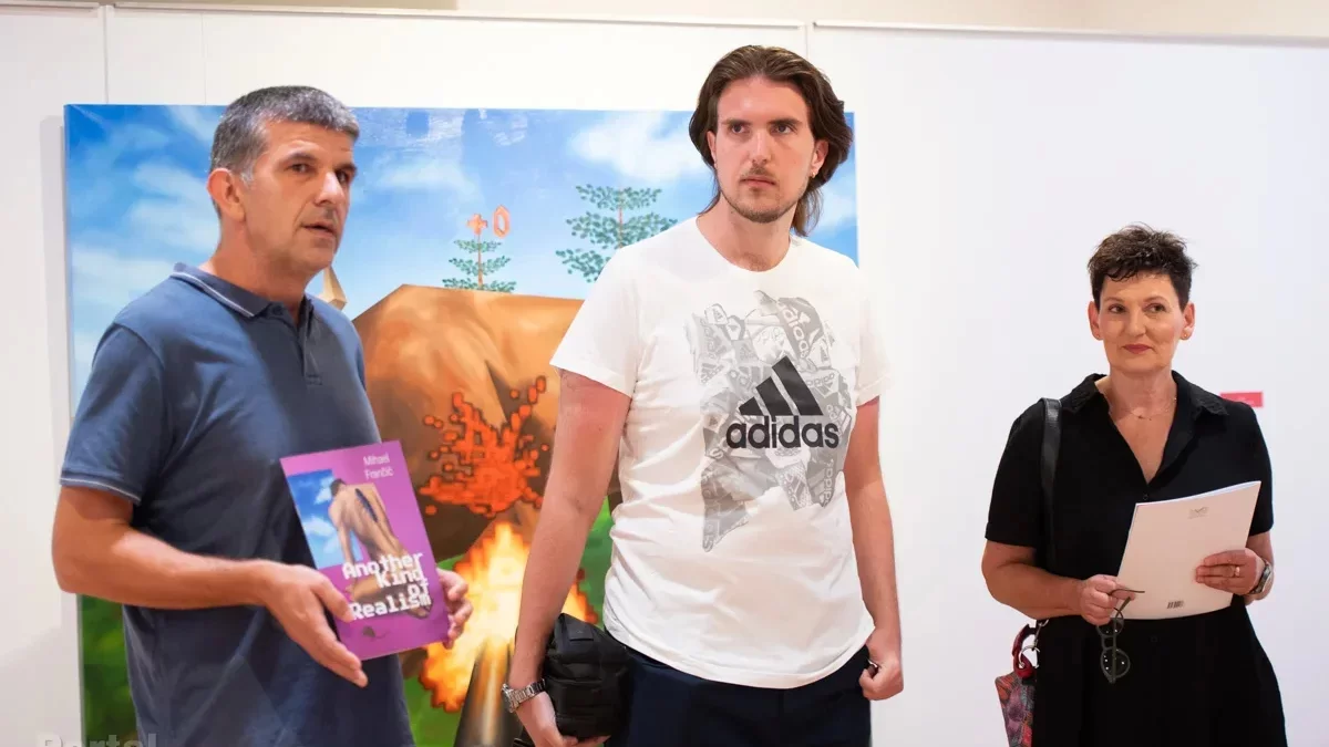 U Vitturija otvorena izložba mladog umjetnika Mihaela Frančića: Metafora stvarnoga života prisutna na gotovo svim slikama a.