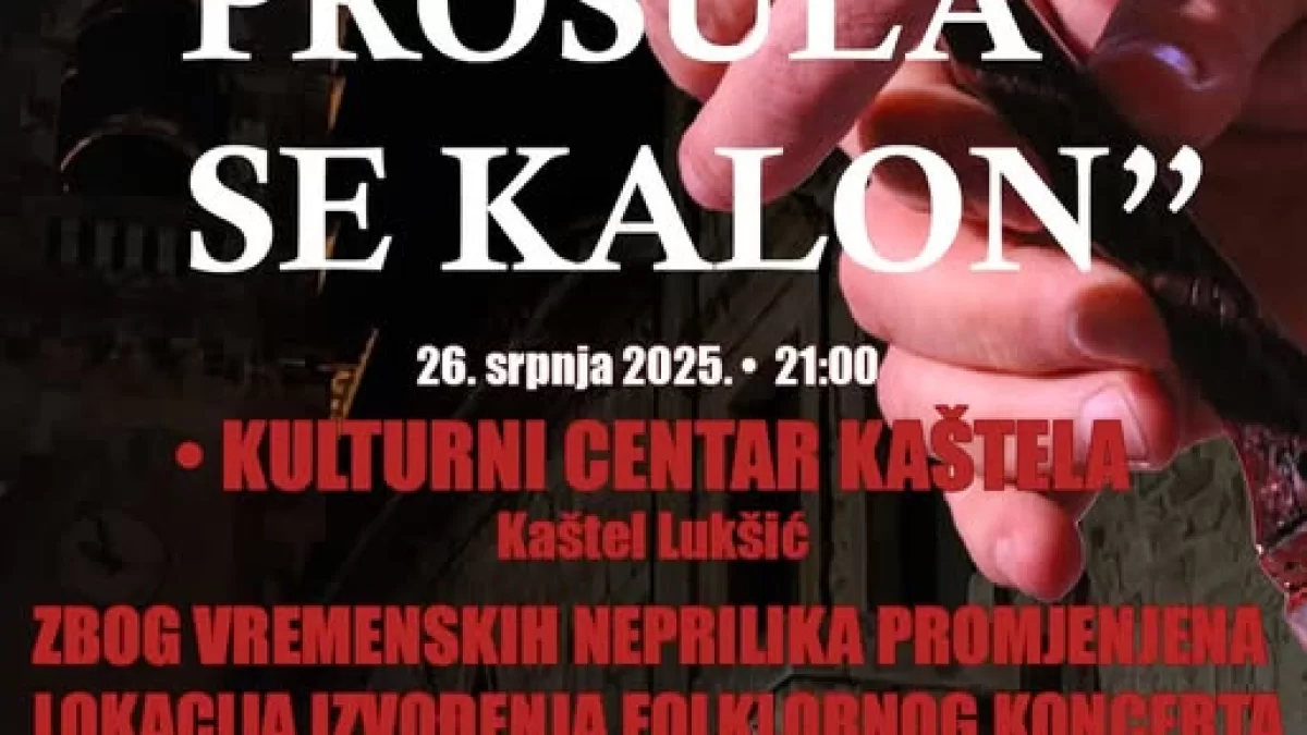 Zbog lošeg vremena KUD Putalj će tradicionalnu manifestaciju održati u Kulturnom centru