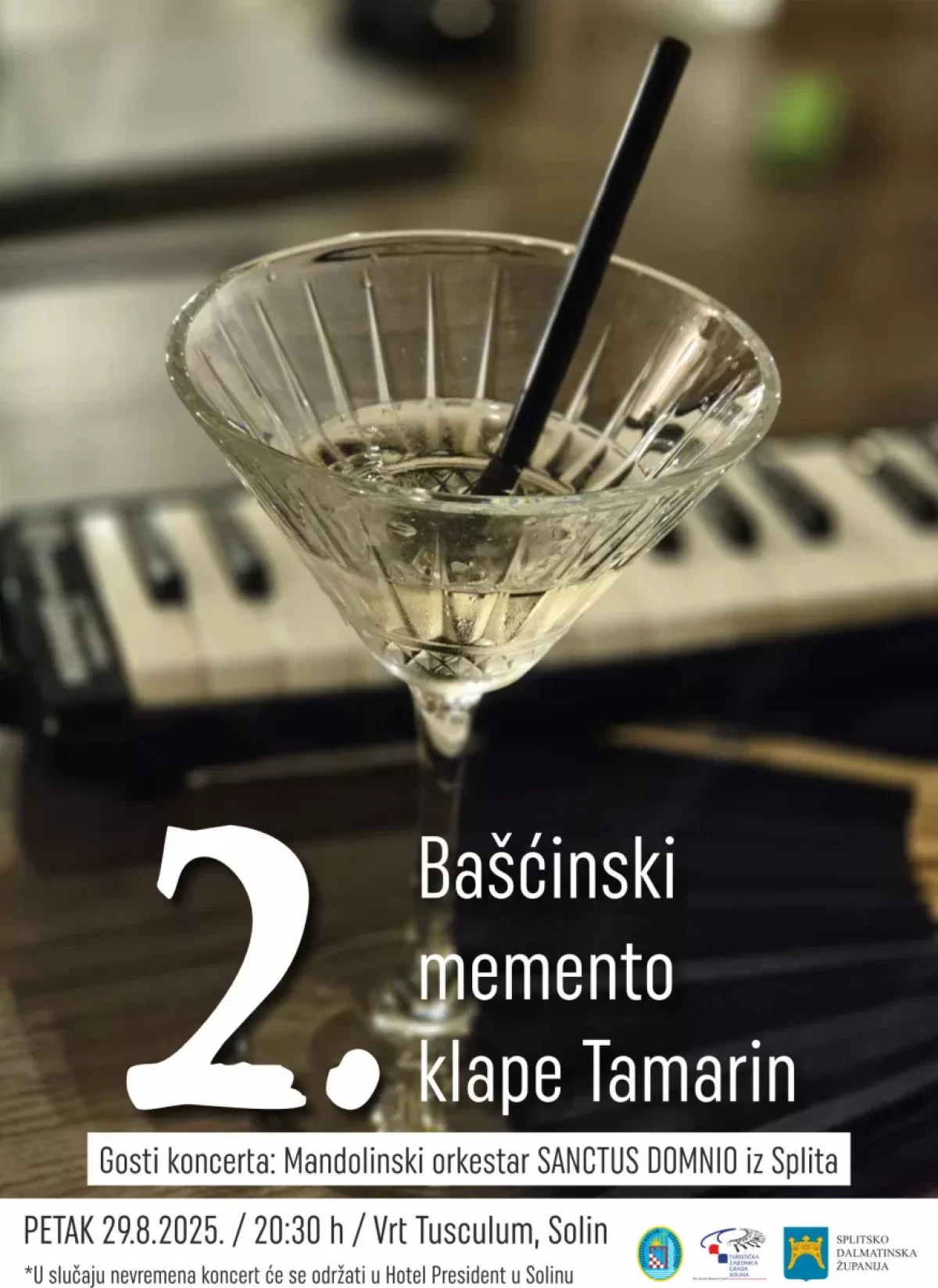 koncert 2. Bašćinski memento klape Tamarin i Gradski mandolinski orkestar iz Splita Sanctus Domnio – Grad Solin