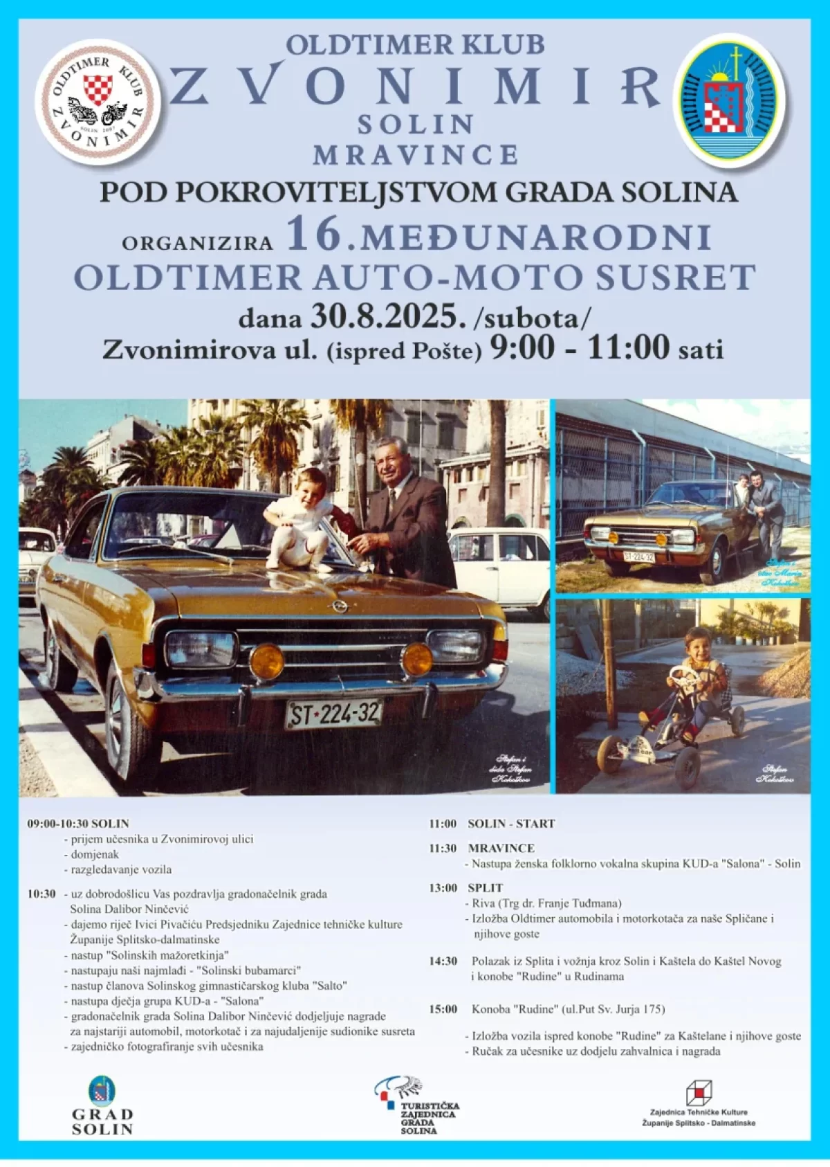 16. Međunarodni oldtimer auto – moto susret u Solinu – Grad Solin