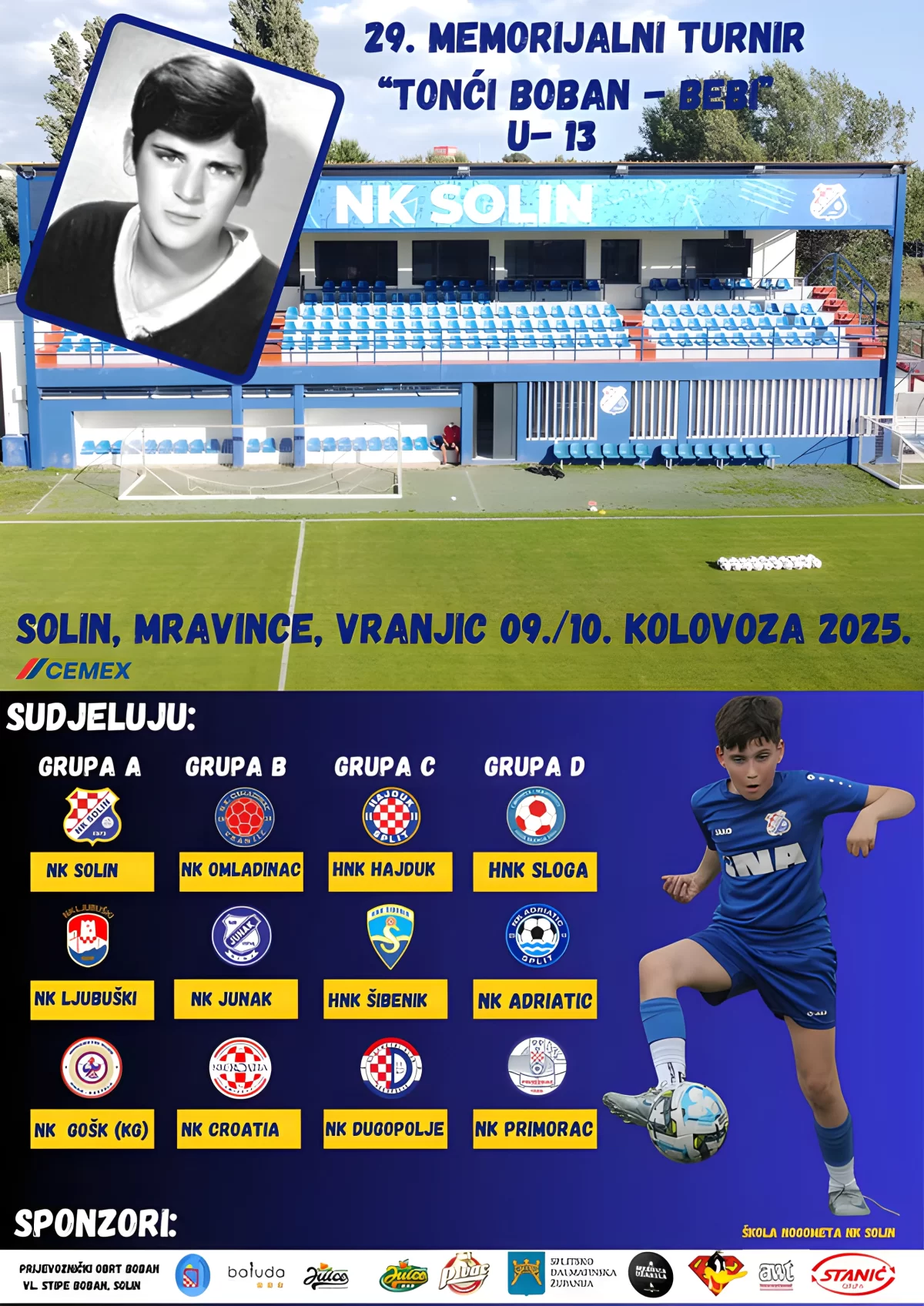 U Solinu se održava 29. Memorijalni turnir 