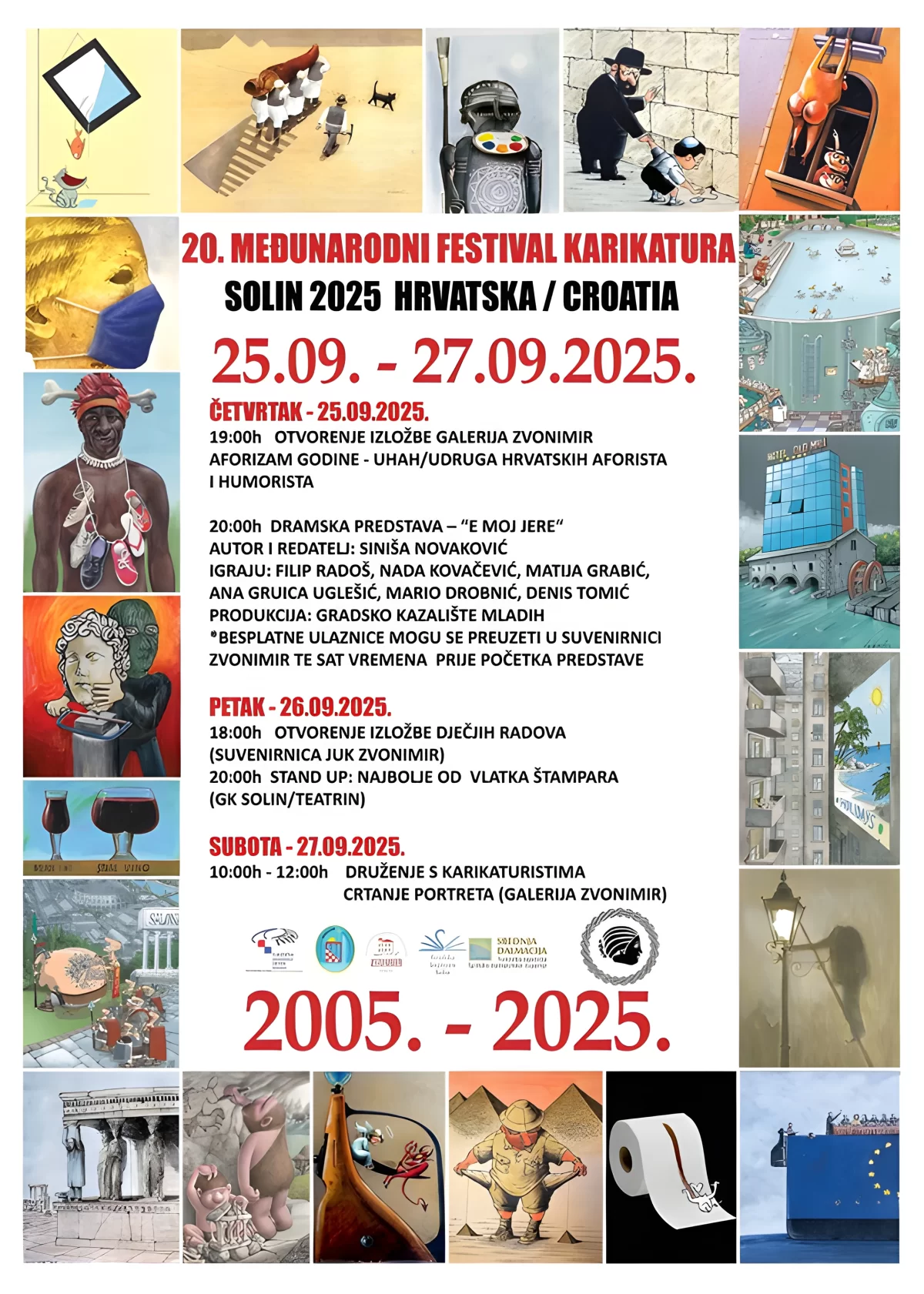 20. Međunarodni festival karikatura u Solinu – tri dana humora i umjetnosti