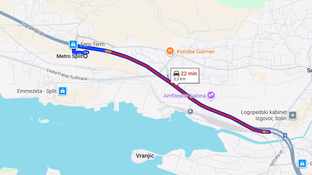 I danas velike gužve iz Kaštela prema Širini, novi semafori su razlog? (VIDEO)