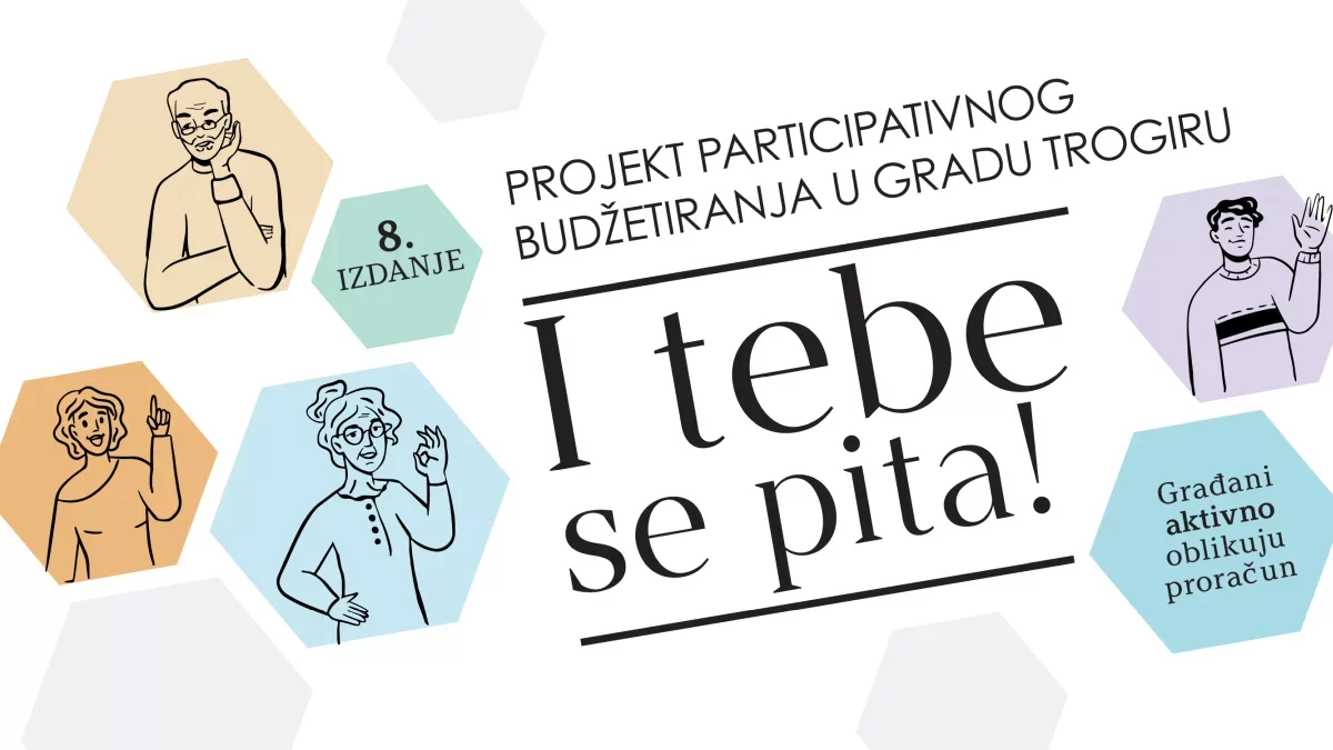 Započinje 8. izdanje „I tebe se pita!“: Trogirani biraju koje male komunalne projekte žele u svom susjedstvu