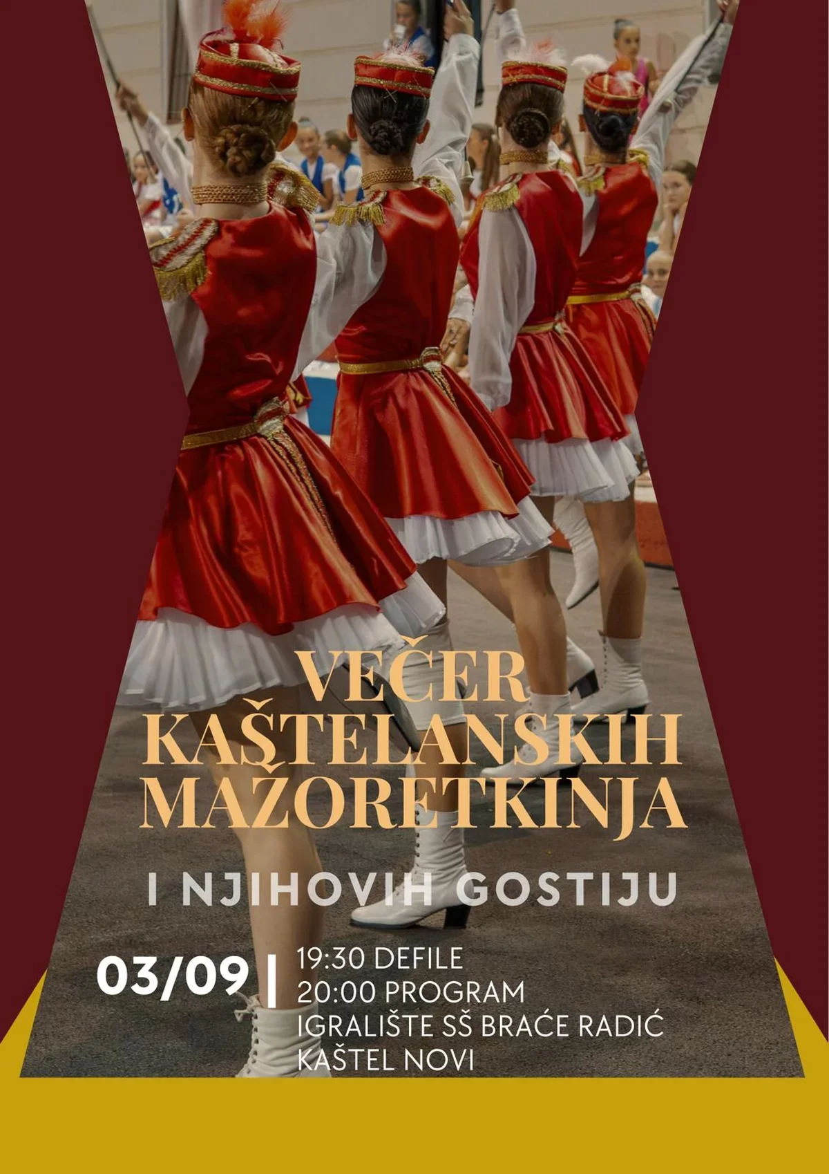 Večer Kaštelanskih mažoretkinja i njihovih gostiju u srijedu u Novome