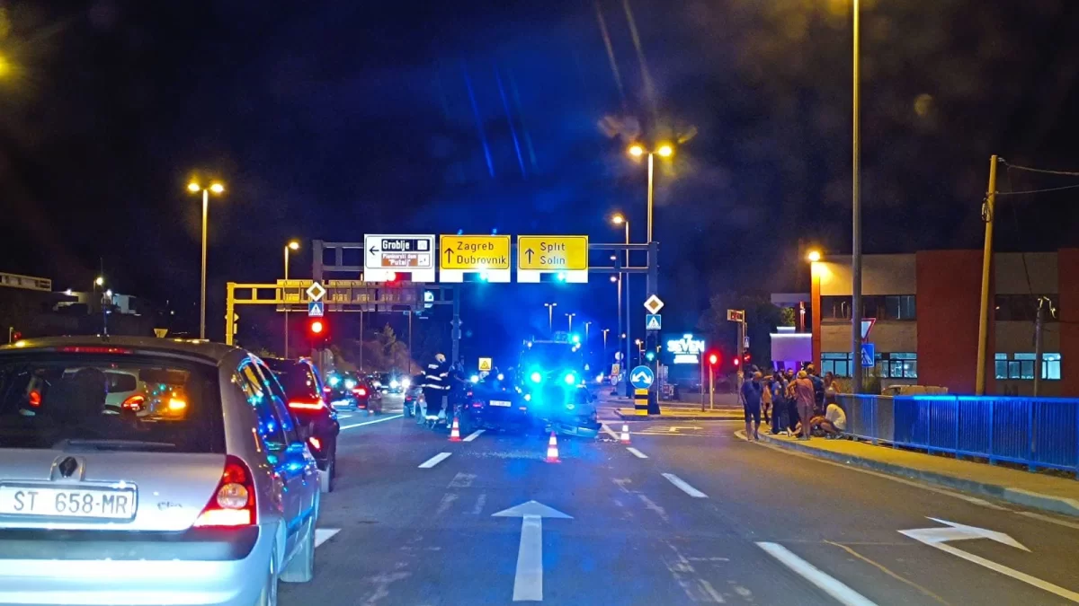 Chain collision at the firefighter's place in Sućurac 