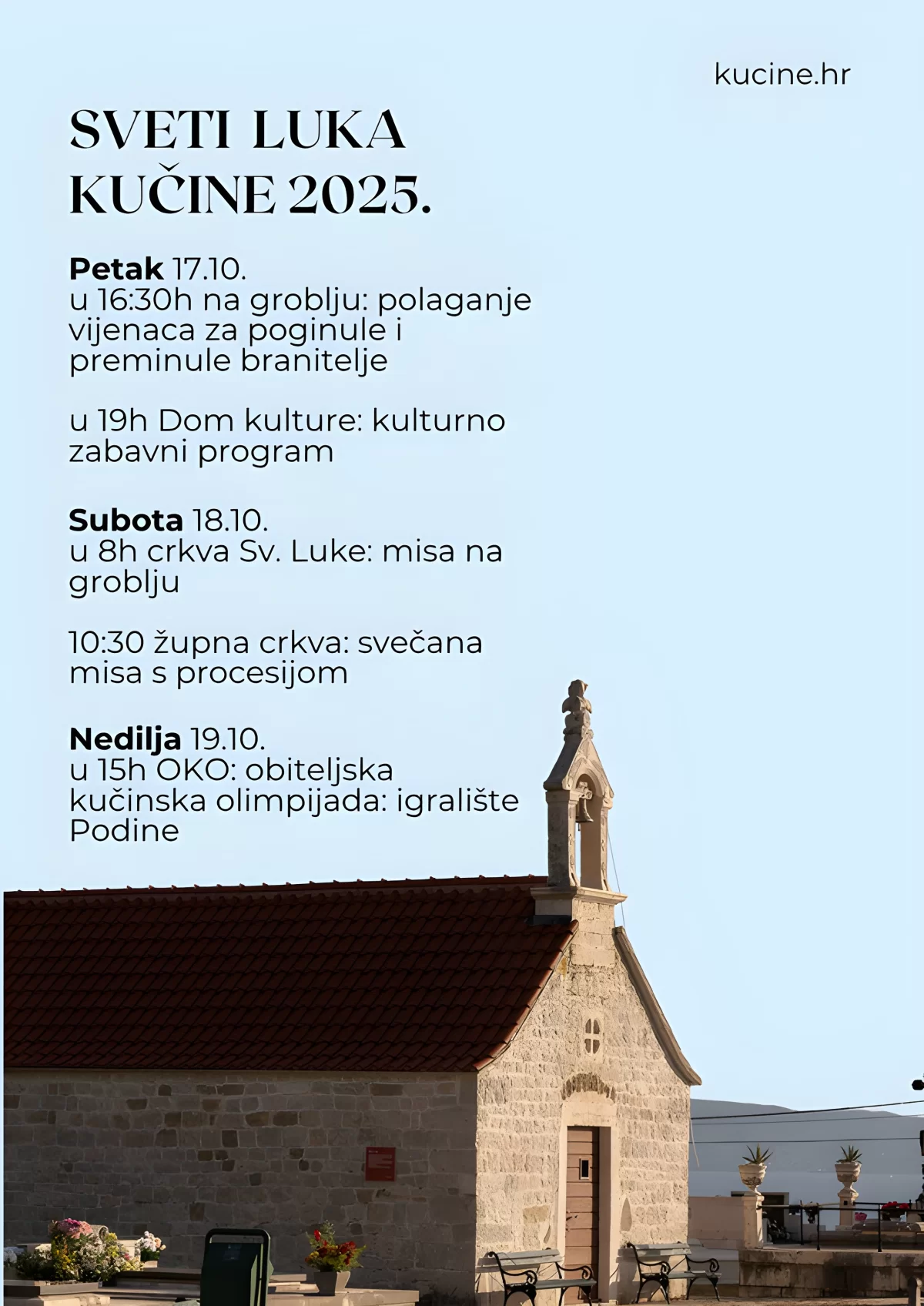 Kućine se pripremaju za proslavu Svetog Luke