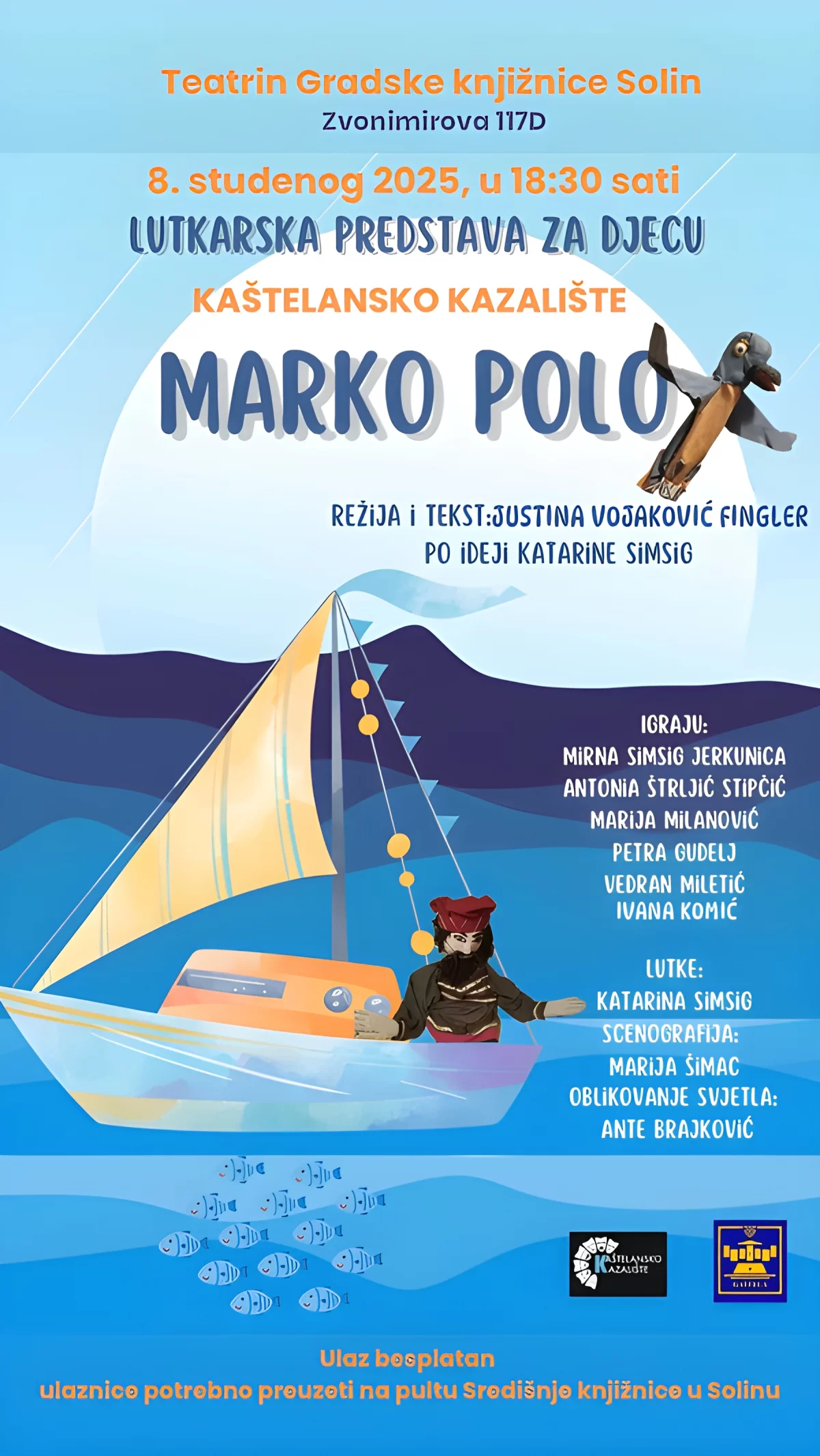 Predstava za djecu „Marko Polo“ stiže u Teatrin GK Solin