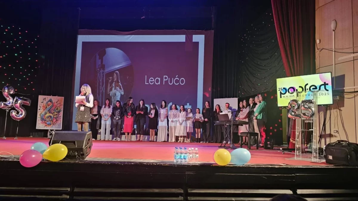 Lea Pućo iz Sućurca pobjednica Popfesta Kupres 2025. (VIDEO)