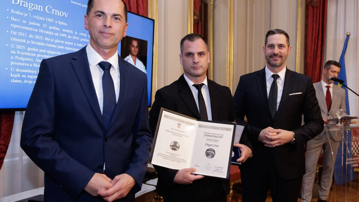 DRAGAN CRNOV DOBITNIK DRŽAVNE NAGRADE ZA SPORT “FRANJO BUČAR”