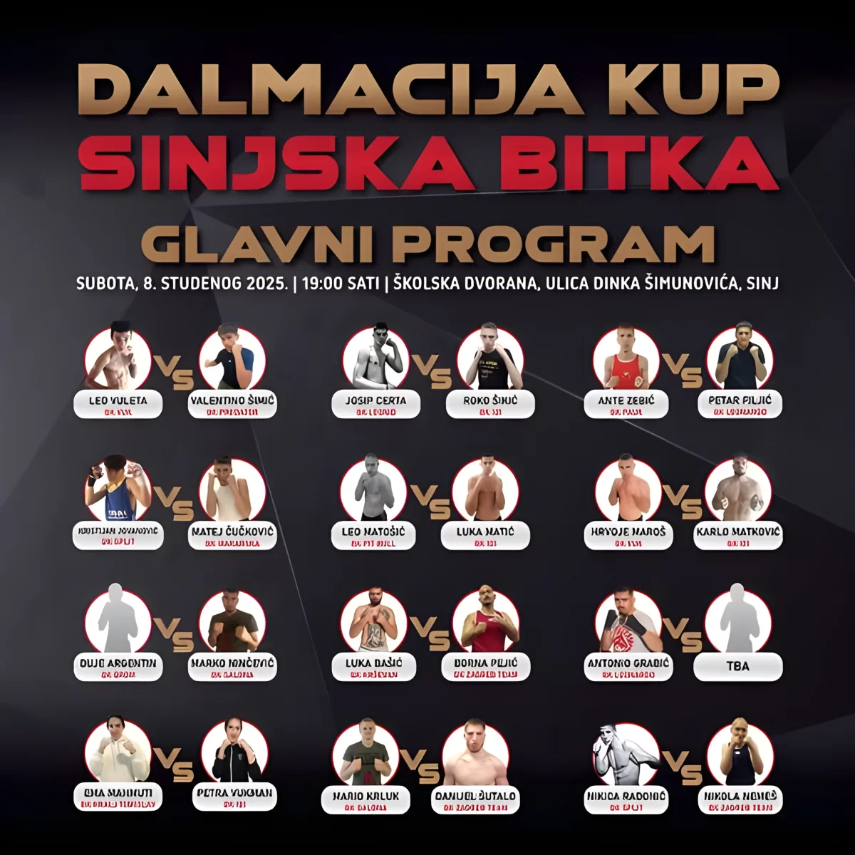 Veliki boksački događaj u Sinju: ‘Dalmacija kup – Sinjska bitka’
