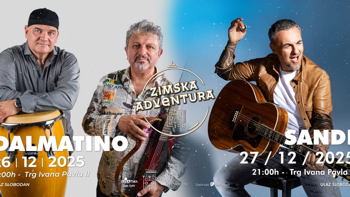 Trogir u ritmu glazbe ulazi u Novu godinu: Dalmatino, Sandi Cenov i Jacques Houdek zagrijavaju blagdansku atmosferu