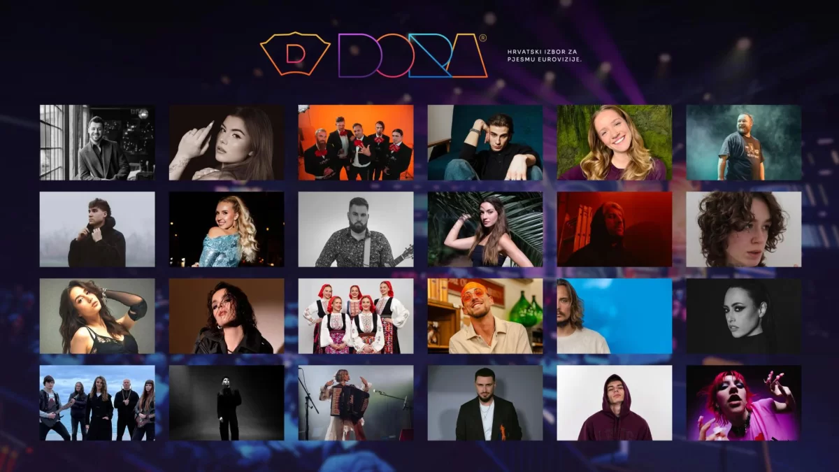 Dora 2026.: Odabrane 24 pjesme u utrci za Eurosong