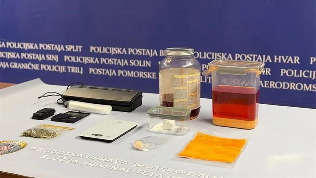 VIDEO: Značajna zapljena droge u Splitu, spriječena proizvodnja i do 15 kg amfetamina