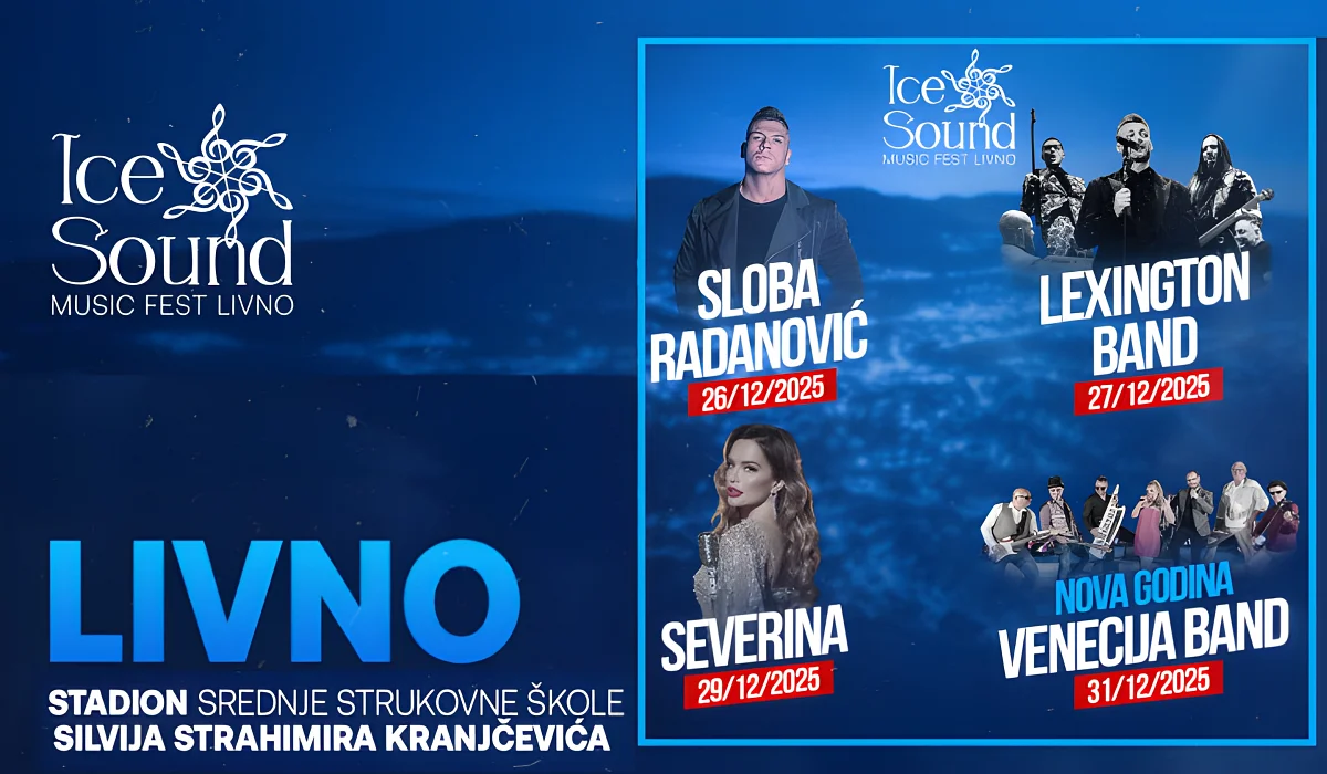 Glazbeni spektakl u Livnu: Četiri dana zimskog provoda uz Slobu Radanovića, Lexington Band, Severinu i Venecija Band