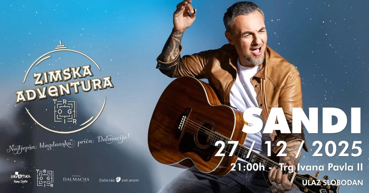 Nastavak blagdanske fešte u Trogiru: Dalmatino i Sandi na pozornici Zimske Adventure