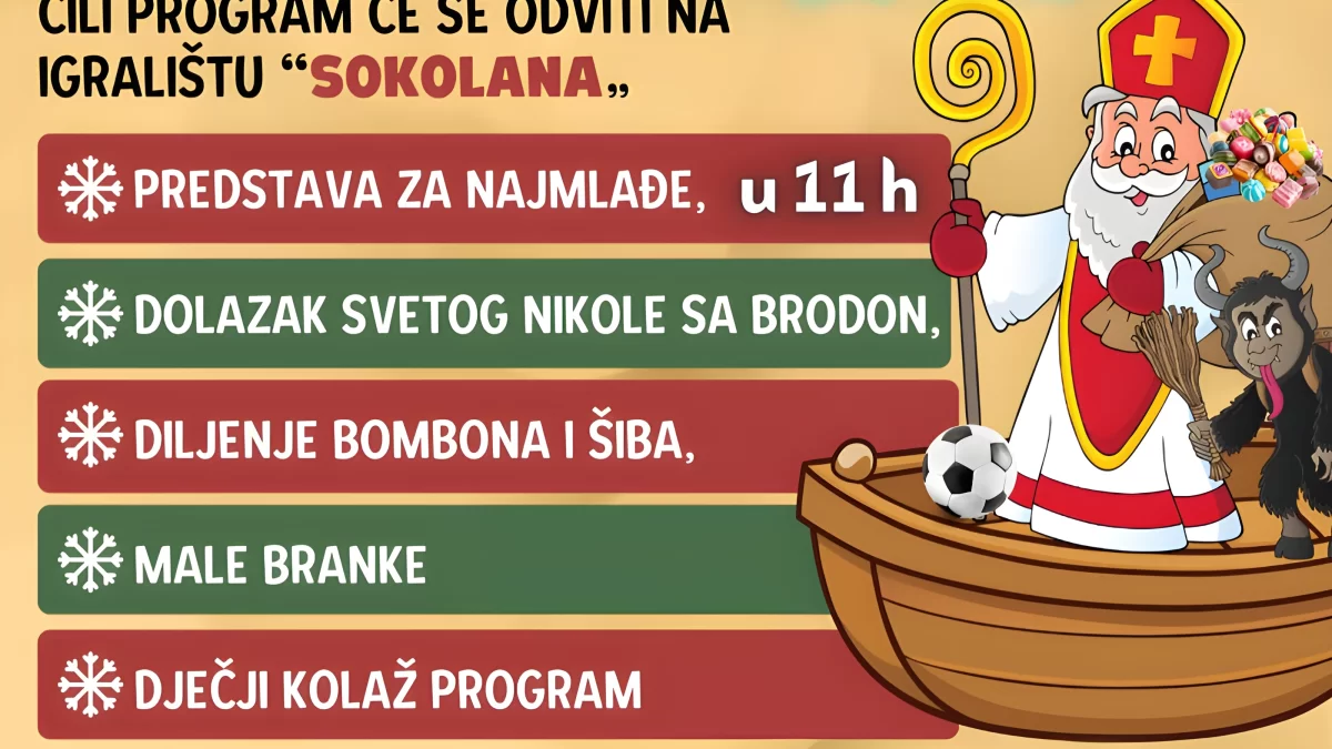 Sveti Nikola stiže u Sućurac: druženje, predstave i humanitarna akcija na Sokolani