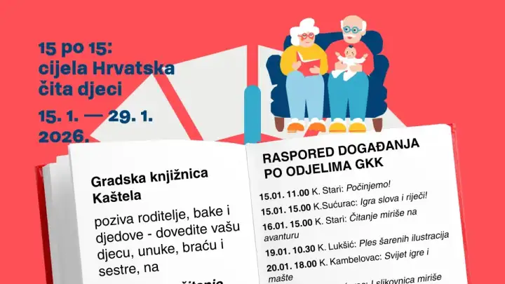 GKK se uključila u izazov&nbsp;„15 po 15: cijela Hrvatska čita djeci” - svakog dana čitamo djeci
