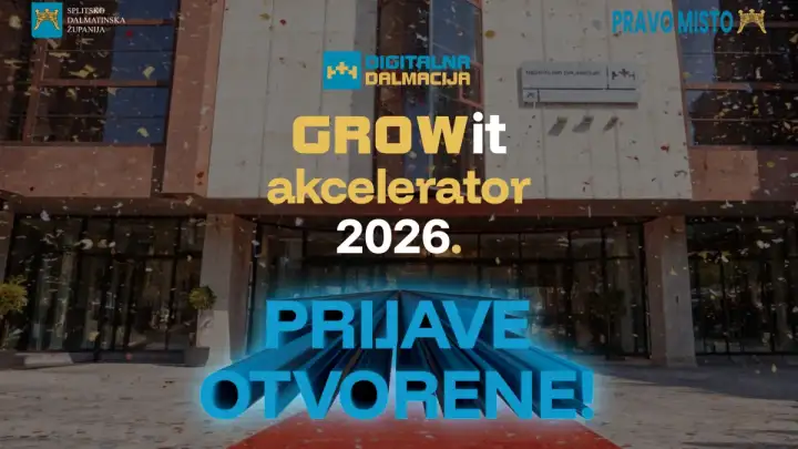 Odlična vijest za tehnološke startupove u Splitu i Dalmaciji: Prijavi se u drugi GROWit akcelerator Digitalne Dalmacije