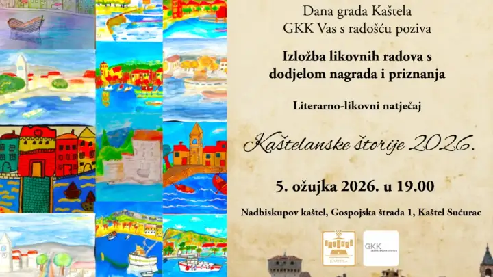 Literarno-likovni natječaj „Kaštelanske štorije 2026.“ - izložba s dodjelom priznanja i nagrada