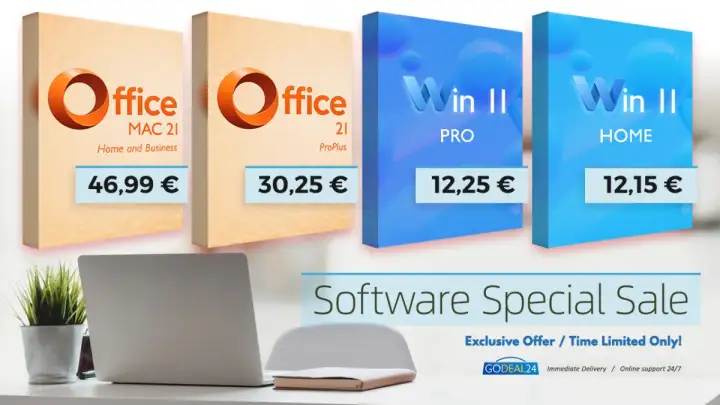 Trajni MS Office 2021 Pro za 30 € i Windows 11 Pro za 12 € Kupite povoljne MS licence na akciji u Godeal24