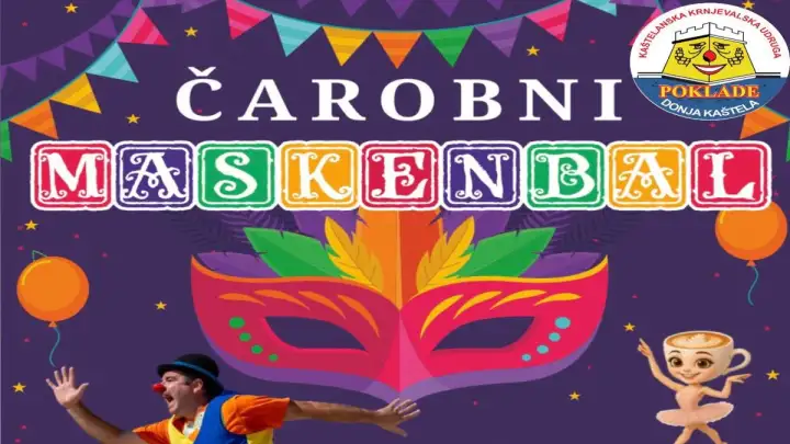 Čarobni maskenbal za djecu uz klauna Šarenka