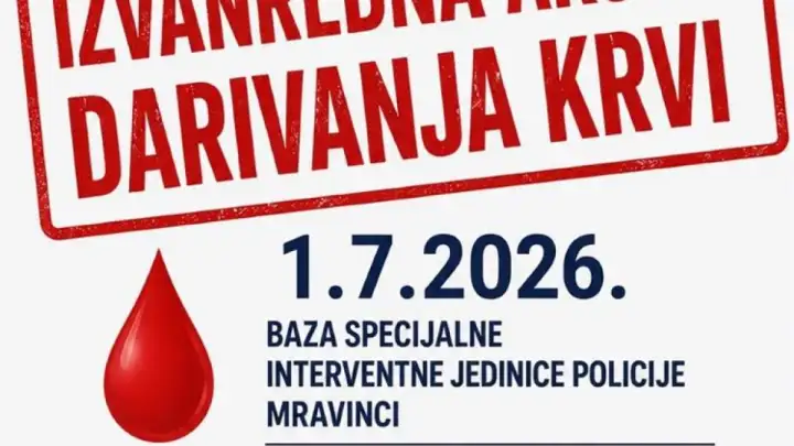 VIDEO: Splitski policajci pozivaju na izvanrednu akciju darivanja krvi