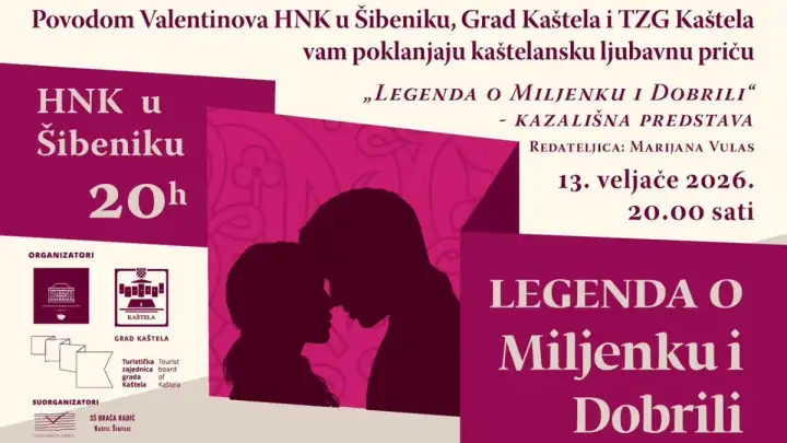 HNK Šibenik uoči Valentinova poklanja kaštelansku ljubavnu priču!