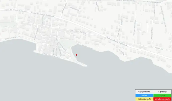 More na plaži Gojači kratkotrajno onečišćeno Escherichie-om coli
