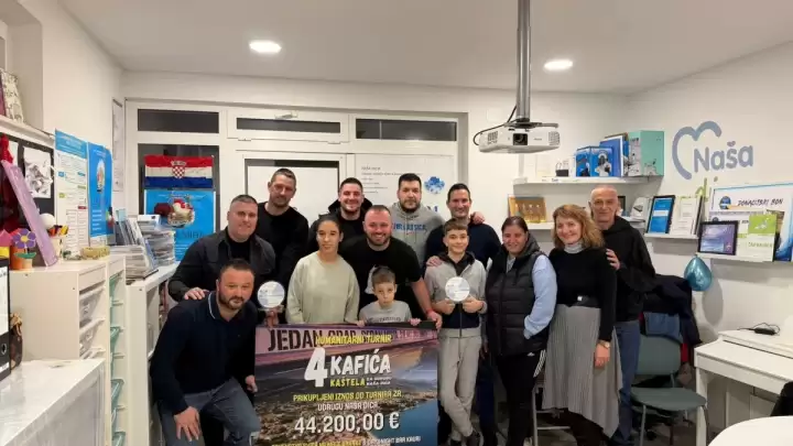 Četiri kafića skupila 44.200 eura za udrugu Naša dica!