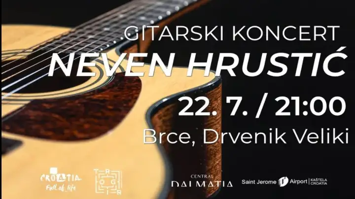 Gitarski koncert Nevena Hrustića na Drveniku Velikom