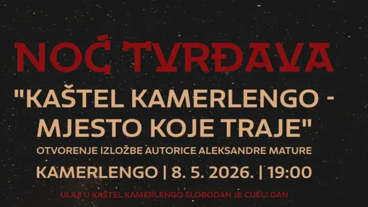 Noć tvrđava u Trogiru: besplatan ulaz i otvorenje izložbe ''Kaštel Kamerlengo – mjesto koje traje''