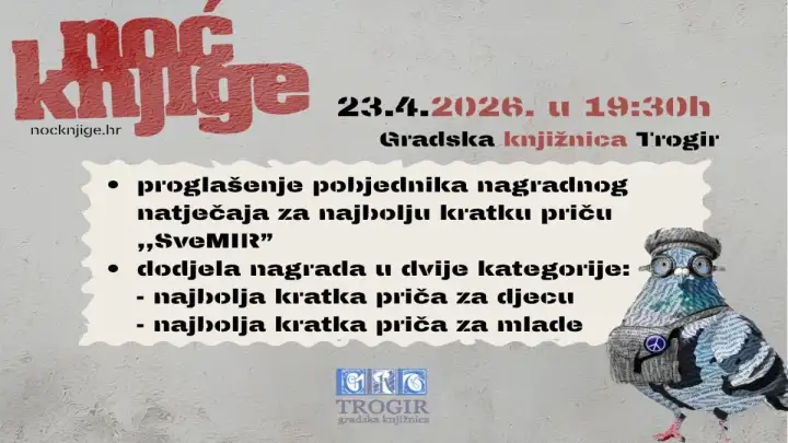 Noć knjige u Gradskoj knjižnici Trogir