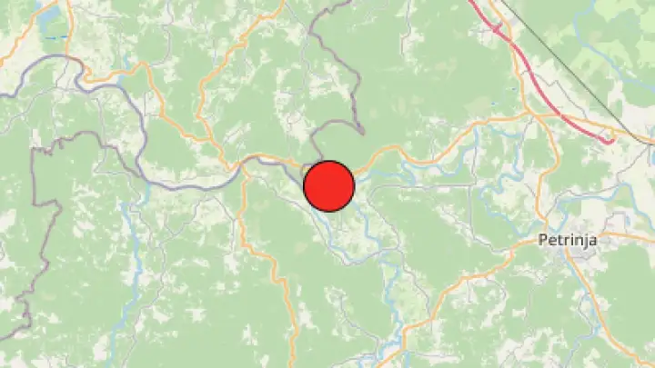 Slab potres kod Petrinje