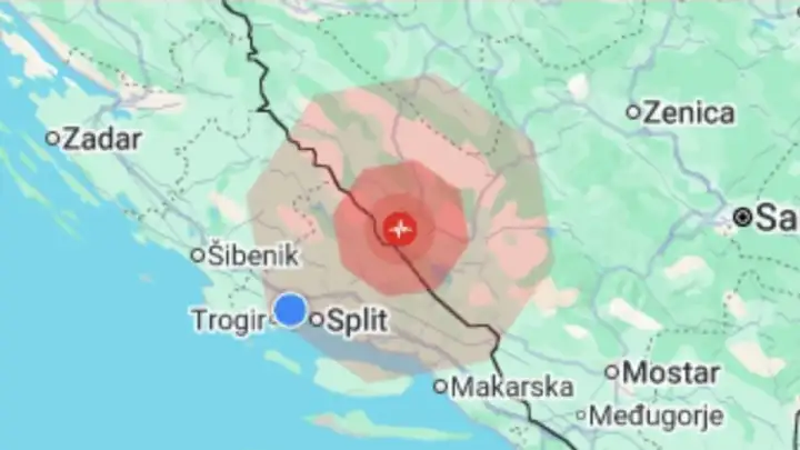 Jak potres zatresao Dalmaciju, epicentar u BiH