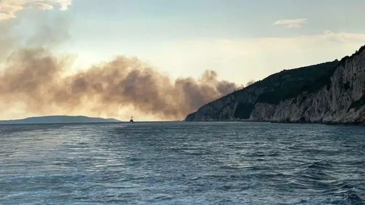 Kanaderi i više od 50 vatrogasaca gasili požar u Slatinama, izgorjelo 20 hektara
