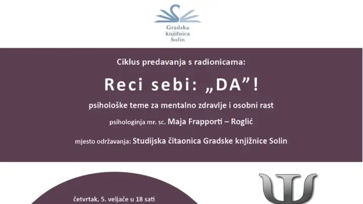 Psihološke radionice Reci sebi: „DA