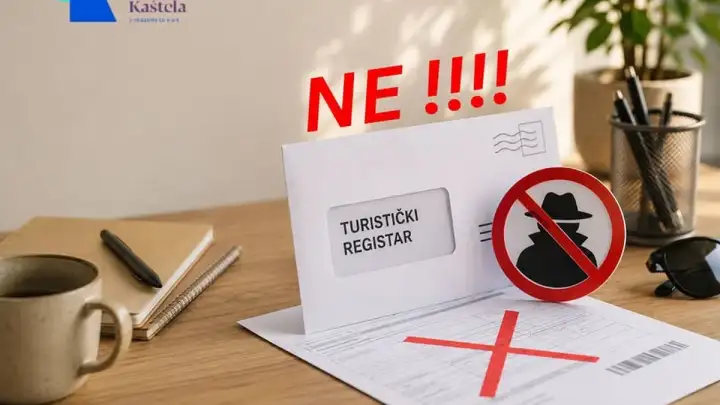 TZ Kaštela upozorava iznajmljivače: Ne nasjedajte na lažne uplatnice za „Turistički registar“
