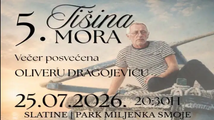 U Slatinama 5. jubilarni koncert “Tišina mora” posvećen Oliveru Dragojeviću