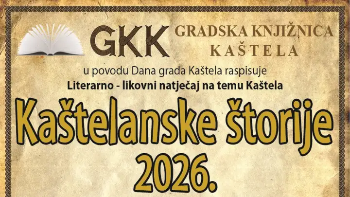 GKK raspisala literarno-likovno-filmski natječaj Kaštelanske štorije 2026.
