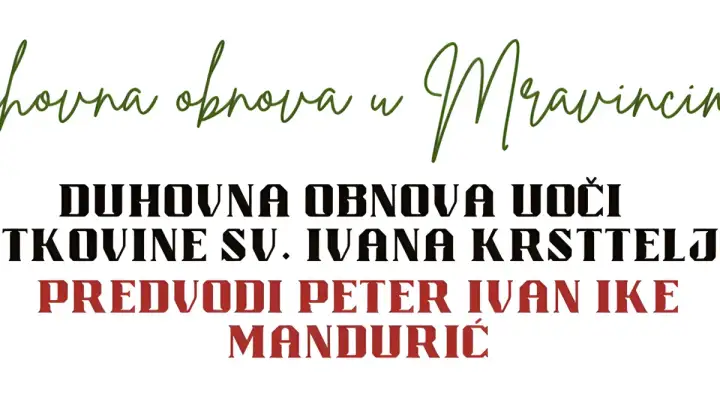 Duhovna obnova i proslava Dana mjesta: Mravince se pripremaju za svetkovinu sv. Ivana Krstitelja