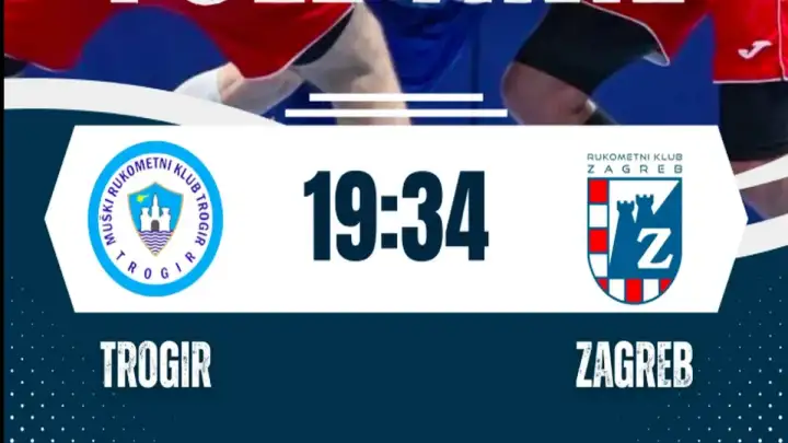 Rukomet: Trogir - Zagreb 19:34